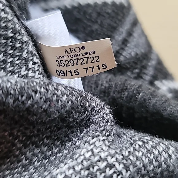 🌵 4/$20 American Eagle Gray Sweater Pajama Pants XS - Picture 9 of 9